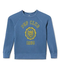 Junk Food Clothing Unisex Pep Club Raglan Fleece Sweatshirt - Little Kid, Big Kid