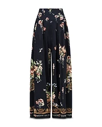 Corset Waist Wide Leg Pants