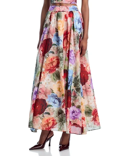 Nilda Floral Print Skirt
