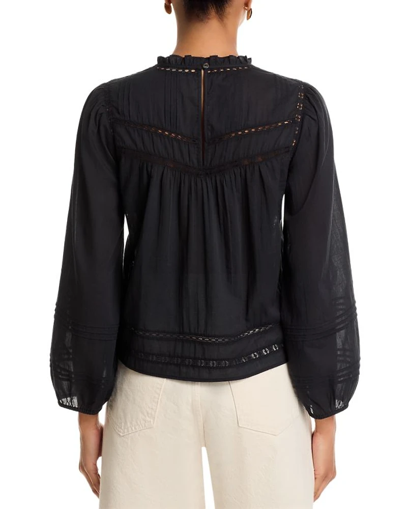 Reyna Lace Trim Top