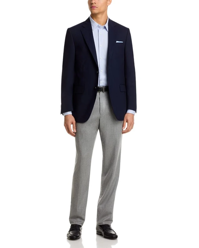 Flynn Textured Solid Wool Classic Fit Sportcoat