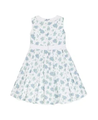 Hope & Henry Heirloom Girls' Linen Sleeveless Peter Pan Collar Tea Dress with Waist Sash - Little Kid, Big Kid