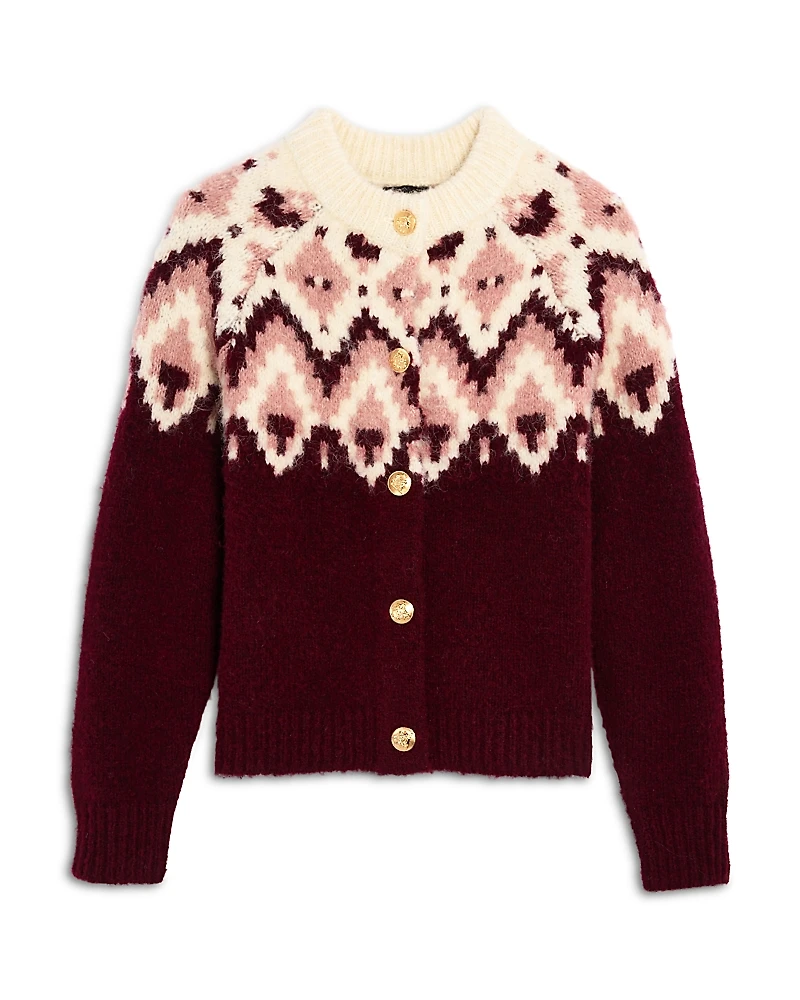 Aqua Girls' Fair Isle Cardigan, Big Kid - Exclusive