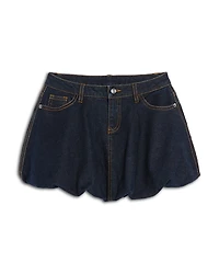 Aqua Girls' Denim Bubble Skirt, Big Kid - Exclusive