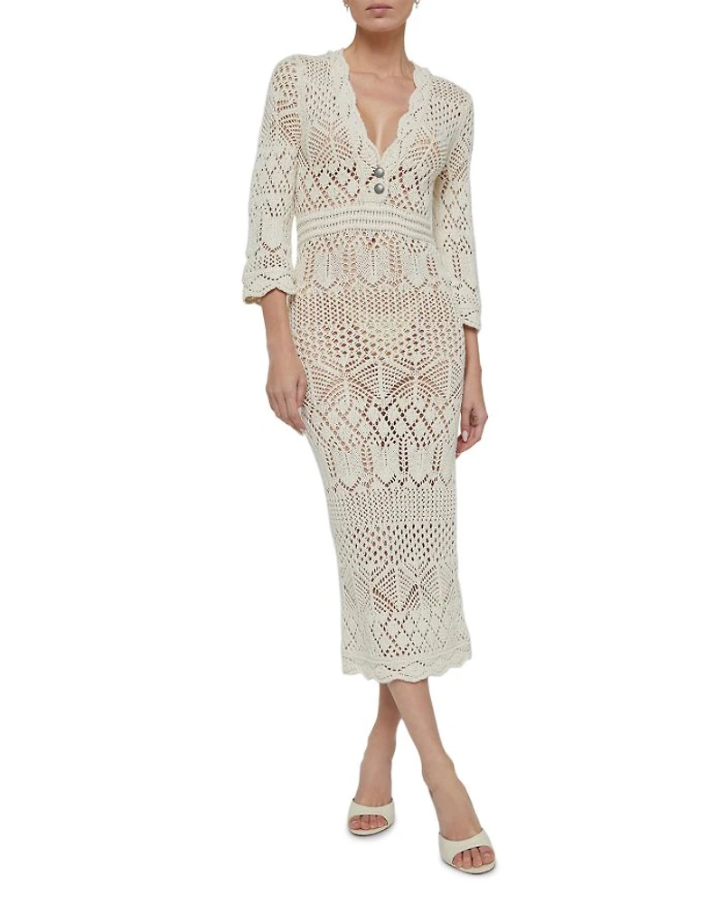 Dovie Mixed Pointelle Dress