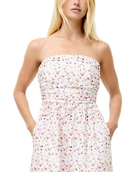 Nomi Cotton Strapless Midi Dress