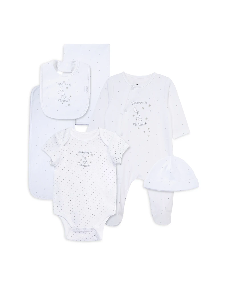 Little Me Unisex Welcome to the World Six Piece Gift Box Set - Baby