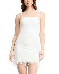 Dress the Population Anya Beaded Fringed Mini