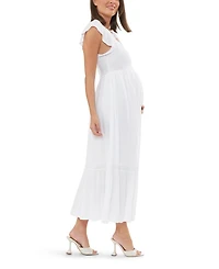 Hail Spot Frill SleeveDress