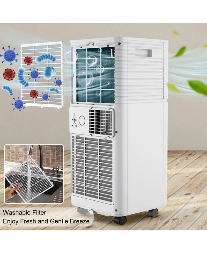 8000 BTU Portable Air Conditioner 3-in-1 Cooler w/Dehumidifier