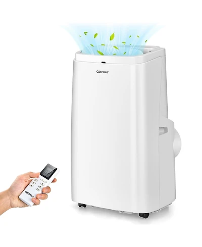 Costway 12000BTU Portable Air Conditioner 3-in-1 Air Cooler Fan Dehumidifier w/ Remote