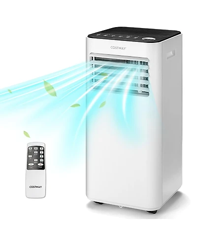 Costway 10000 Btu Portable 3-in-1 Air Conditioner with Fan Dehum Sleep Mode