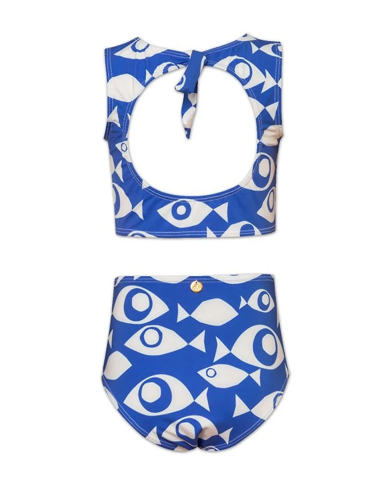Girls' Pisces Waves Allegra Swimwear Bikini Top and Bottom - Little Kid, Big Kid