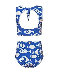 Girls' Pisces Waves Allegra Swimwear Bikini Top and Bottom - Little Kid, Big Kid