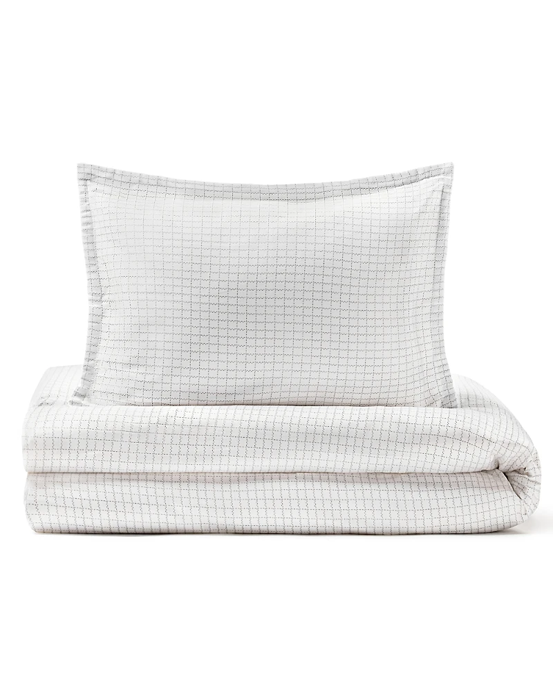 Domani Home Oxford 3 Piece Crib or Toddler Bed Duvet Cover Set