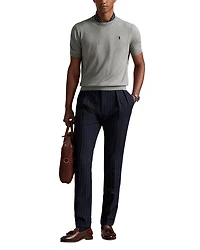 Cotton Crewneck Short Sleeve Sweater