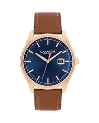 Oliver Leather Strap Watch