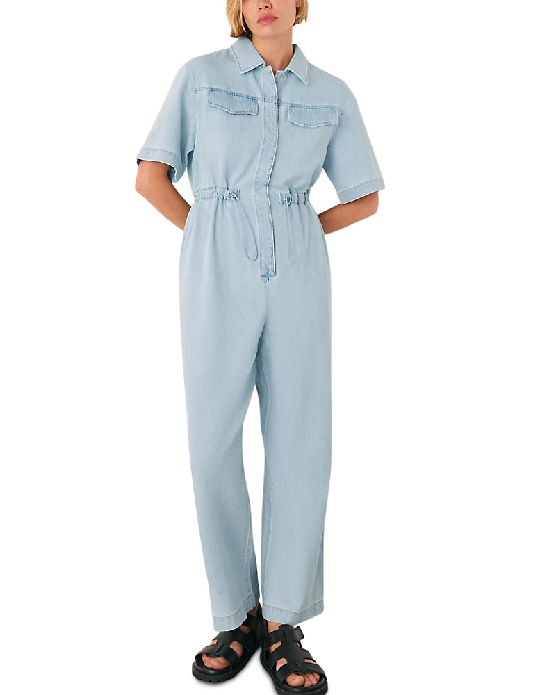 Whistles Short Sleeve Utility Jumpsuit