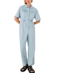 Whistles Short Sleeve Utility Jumpsuit
