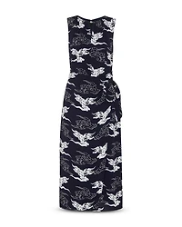 Cloud Tie Waist Midi Dress