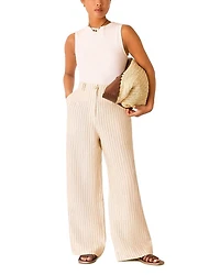 Linen Stripe Trousers
