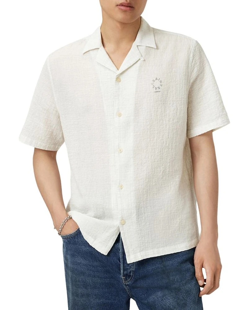 Admon Relaxed Fit Short Sleeve Camp Shirt