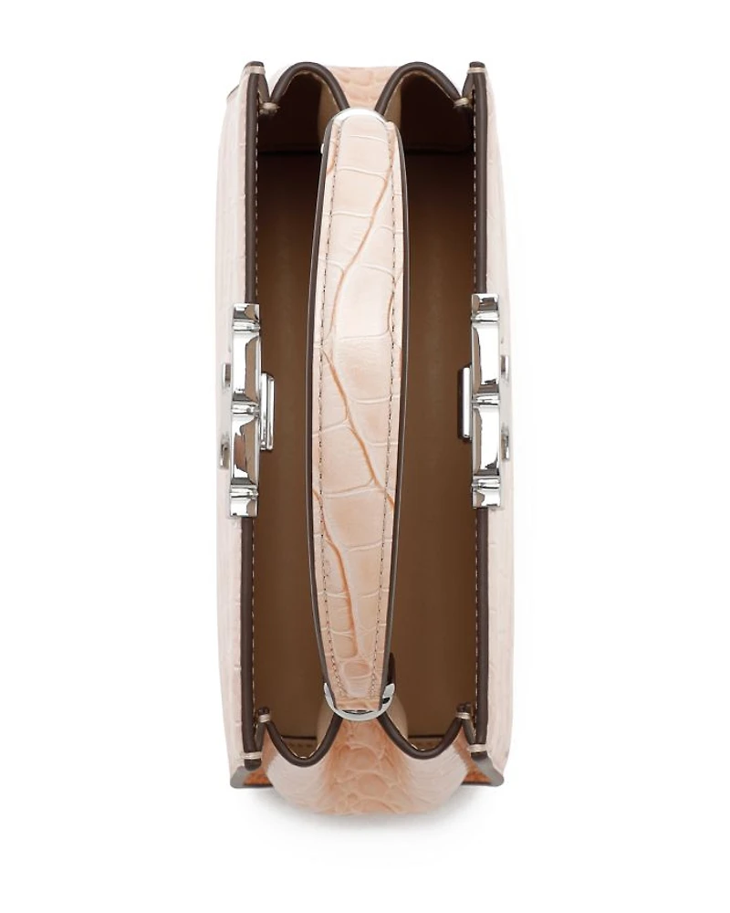 Eleanor Croc-Embossed Mini Satchel