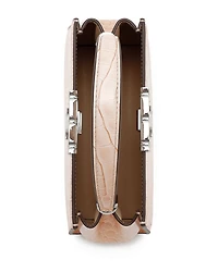 Eleanor Croc-Embossed Mini Satchel