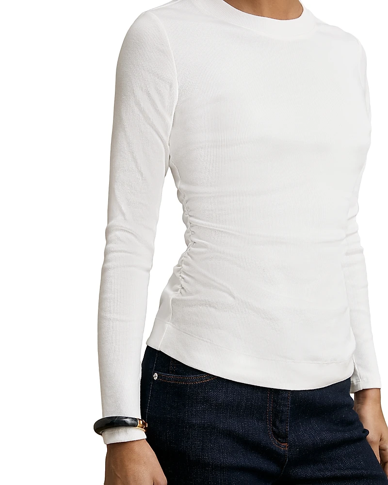 Reiss Ribbed Long Sleeve Tee