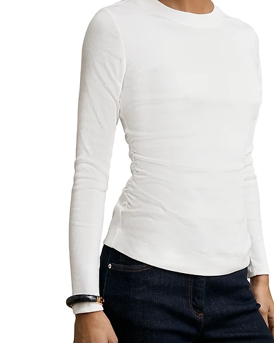 Reiss Ribbed Long Sleeve Tee