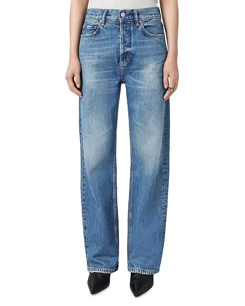 Allsaints Brooklyn High Rise Straight Jeans