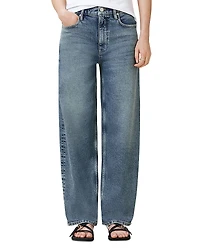 Allsaints Sadie High Rise Ankle Barrel Jeans