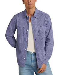 Reiss Hendrixon Regular Fit Striped Poplin Shirt