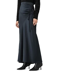 Allsaints Alexia Ruched Maxi Skirt