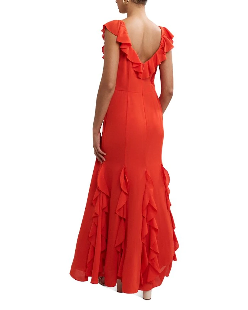 Lianah Ruffled Midi Dress