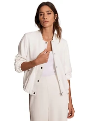 Women's Bomber Popper Jacket