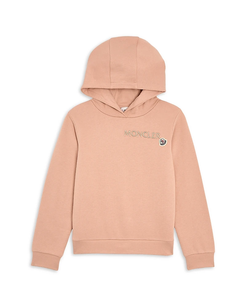 Moncler Girls' Embroidered Logo Hoodie