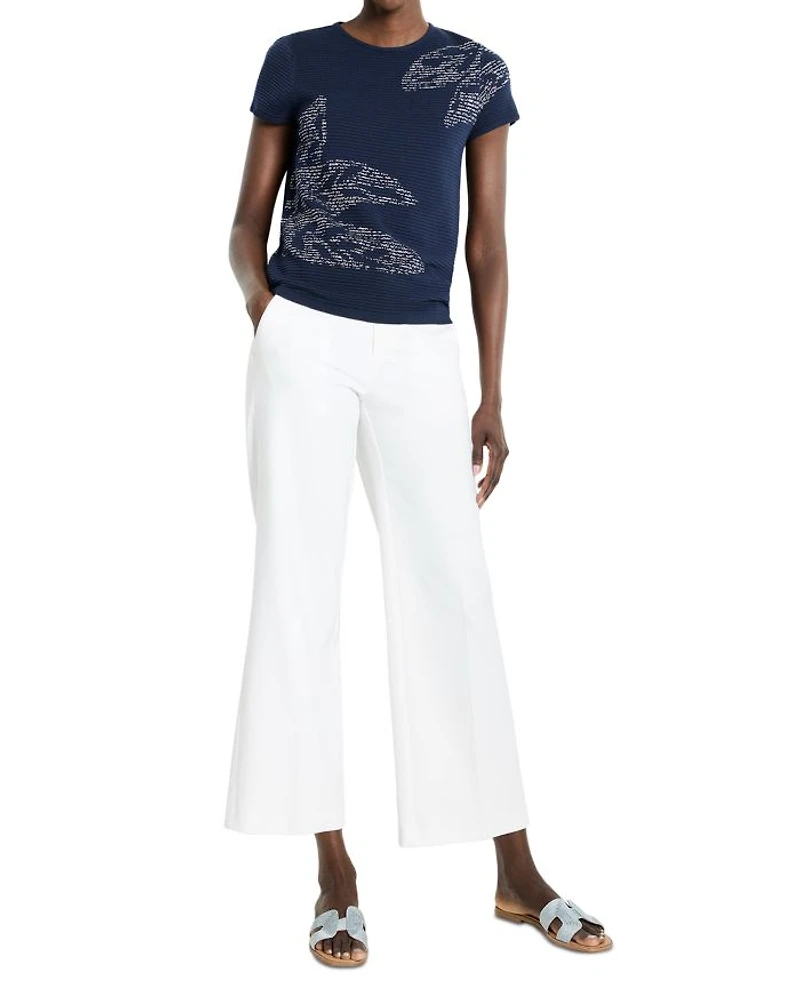 Midnight Garden Short Sleeve Sweater