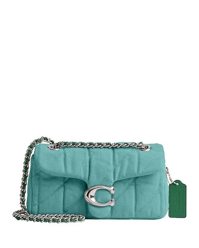 Quilted Denim Tabby Shoulder Bag 20