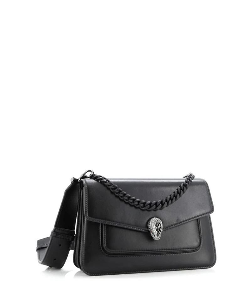 Serpenti Forever Maxi Chain Crossbody Bag Leather