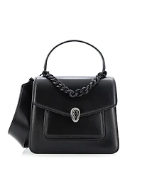 Pre-Owned Bvlgari Serpenti Forever Maxi Chain Top Handle Bag Leather