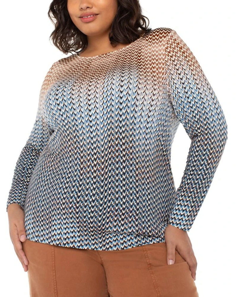 Ombré Print Top