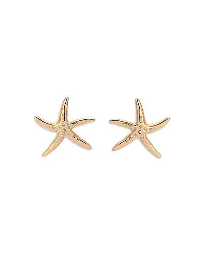 Ettika Pave Starfish Luxe Statement Stud Earrings