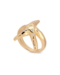 Pavé Starfish Luxe Ring