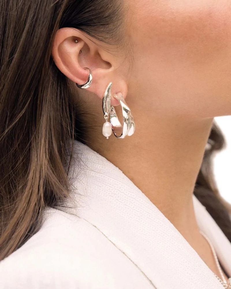 Liquid Luxe Cultured Freshwater Pearl Drop Earrings