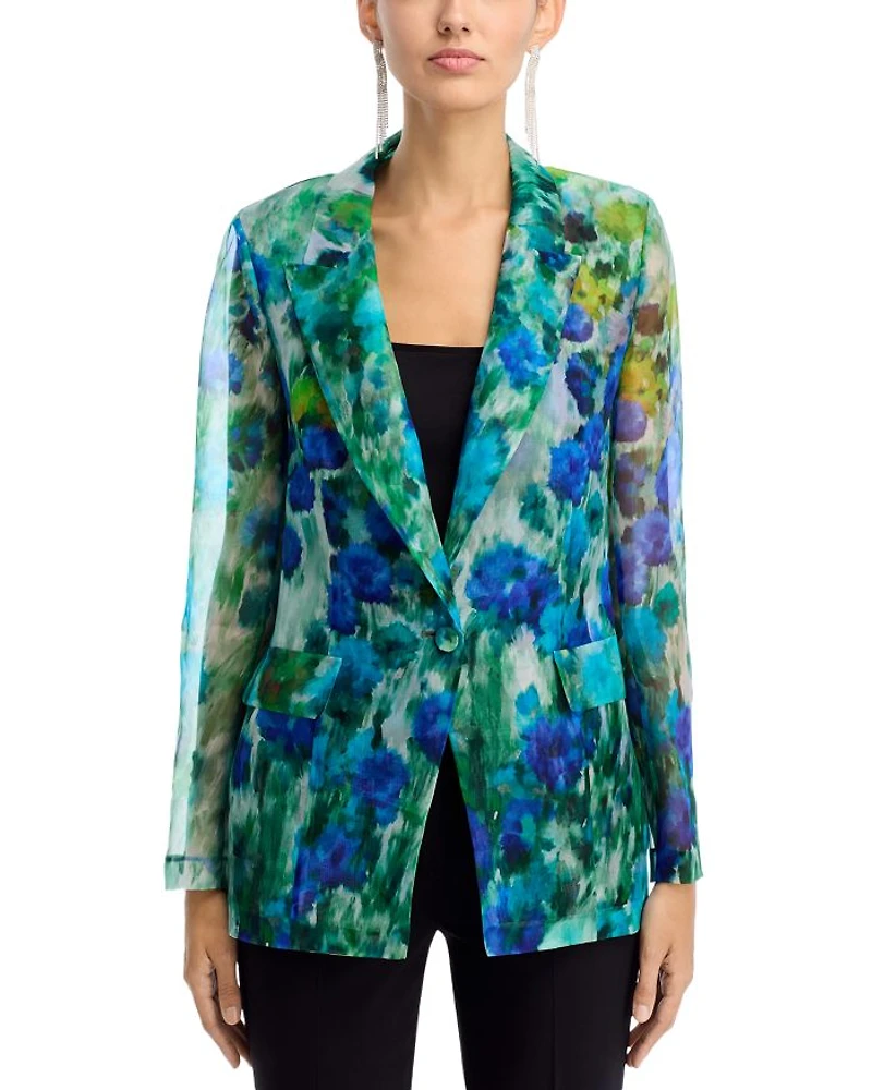 Aimee Printed Silk Jacket