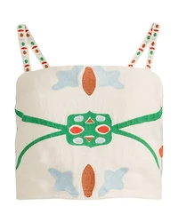 Wyatt Linen Crop Top