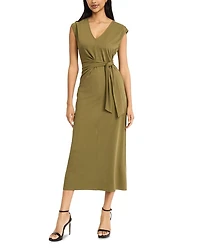 Cap Sleeve Midi Dress