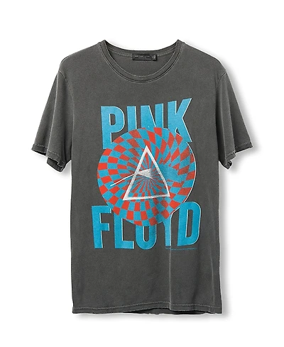 Junk Food Clothing Unisex Pink Floyd Circle Pattern Vintage Tee