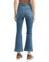 Carson High Rise Ankle Flare Leg Jeans Roadside Blue